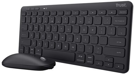 Lyra Multi-Device Wireless Keyboard & Mouse Toetsenbord Zwart