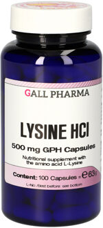 Lysine HCl 500 mg GPH (100 Capsules) - Gall Pharma GmbH