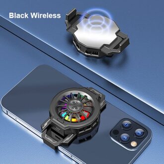 LZ-F10 Halfgeleider Mobiele Telefoon Radiator Draadloze Opladen En Koeling Beugel Spel Knop Radiator Meerdere Warmteafvoer zwart draadloze