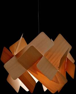 LZF Escape hanglamp, kabel zwart Ø 30cm beuken beuken naturel