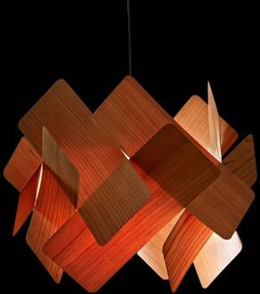 LZF Escape hanglamp, kabel zwart Ø 52cm kersen kersen natuur