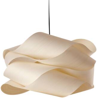 LZF hanglamp Link, ivoorkleurig/nikkelkleurig Ø 69 cm hout ivoor, nikkel