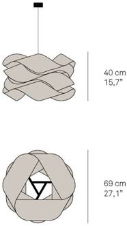 LZF hanglamp Link, Ø 46 cm, ivoor