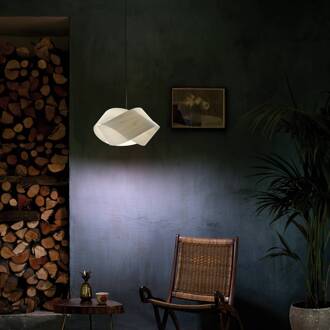 LZF hanglamp Nut, ivoorkleurig/nikkelkleurig, lengte 42 cm ivoor, nikkel