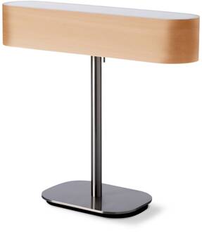LZF I-Club LED tafellamp, dimmer, beuken naturel beuken naturel, geborsteld nikkel