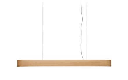 LZF I-Club Slim LED hanglamp 120cm beuken naturel