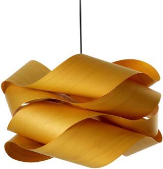 LZF Link hanglamp, kabel zwart Ø 46cm geel