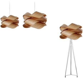 LZF Link vloerlamp, kersen natuur