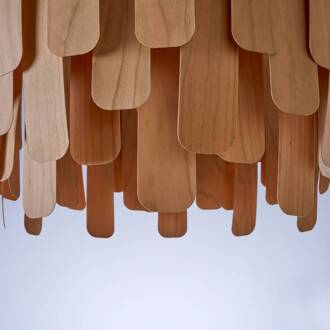 LZF Maruja houten hanglamp, kersen kersenbruin