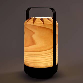 LZF Mini Chou LED tafellamp accu, beuken beuken, zwart