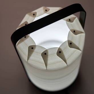 LZF Mini Chou LED tafellamp accu, grijs grijs, zwart