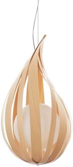 LZF Raindrop hanglamp medium, beukenhout
