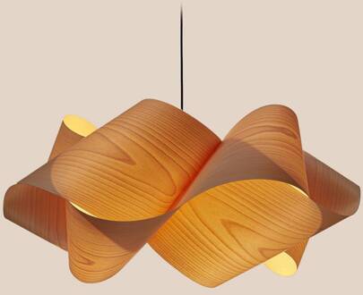 LZF Swirl hanglamp, beuken naturel, Ø 75 cm natuurlijke beuk