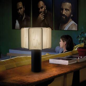 LZF tafellamp Kactos, ivoorkleurig/zwart, hoogte 52 cm ivoor, zwart