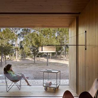 LZF Thesis LED wandlamp, zwart/ivoor ivoor, zwart