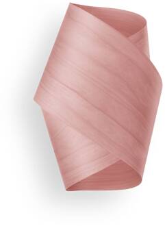 LZF wandlamp Orbit, lichtroze, breedte 19 cm, hout