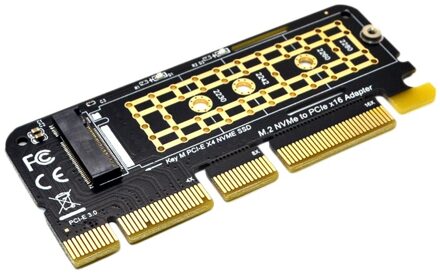 M.2 Nvme Ssd Pci-E X16 Converter Card Ngff M-Key M.2 Pcie Pci-Express X4/X8/X16 Hdd Harde Schijf Solid State Schijf Adapter Kaart