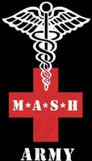 M*A*S*H Army Red Cross Women's Cropped Hoodie - Black - XS - Zwart