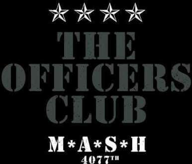 M*A*S*H The Officers Club Women's Cropped Hoodie - Black - XS - Zwart