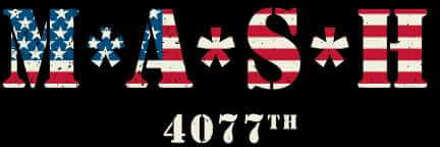 M*A*S*H US Flag Logo Women's Cropped Hoodie - Black - XS - Zwart