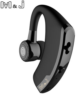 M & J V9 Handsfree Business Bluetooth Hoofdtelefoon Met Microfoon Voice Control Draadloze Bluetooth Headset Voor Drive Noise Cancelling