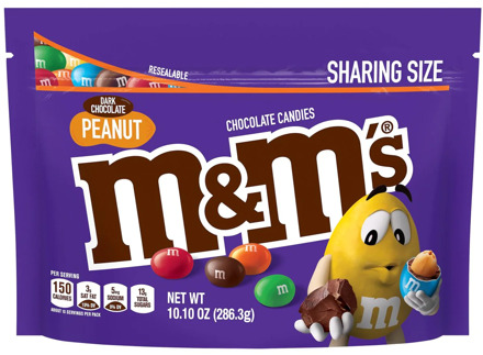 M&M's -Dark Chocolate Peanut 286,3 Gram ***THT 09-2023***