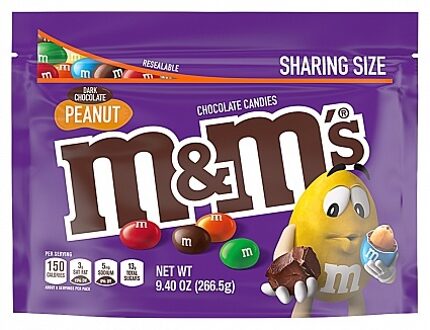 M&M's - Dark Chocolate Peanut Sharing Size 267 Gram