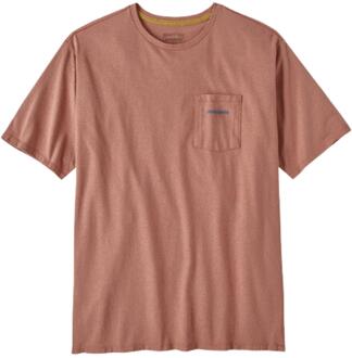 M's Boardshort Logo Pocket Responsibili casual t-shirt heren Oranje - S