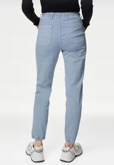 M&S Collection Dames Katoenmix Slim Fit Enkel Grazer Joggers Hemelsblauw - EU 40 lang/ UK 12 lang
