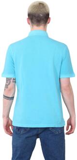 M&S Heren SS-poloshirt in turkoois Turquoise