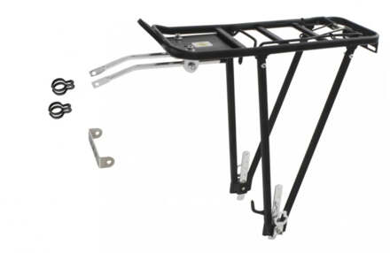 M-Wave Screw-On II - Verstelbare bagagedrager Zwart - 24"-26"-28"