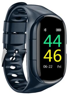 M1 Ai Smart Armband Wearbuds Bluetooth Hoofdtelefoon Hartslagmeter Draagbare Sport Polsband Fitness Stappenteller Oortelefoon C 1stk