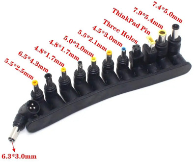M1-M25 3 Pin Universal Laptop Universal Charger DC Tips Connectors One end USB One end DC 3 Pin Jack Male Connector