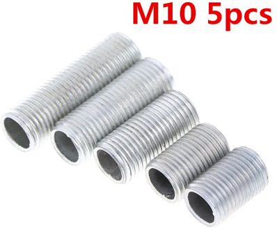 M10 5pcs Hollow Threaded Tube Hollow Screw Lamp Cap Fixing Screw Hollow Screw Outer Diameter 10mm Thread Distance: 1mm