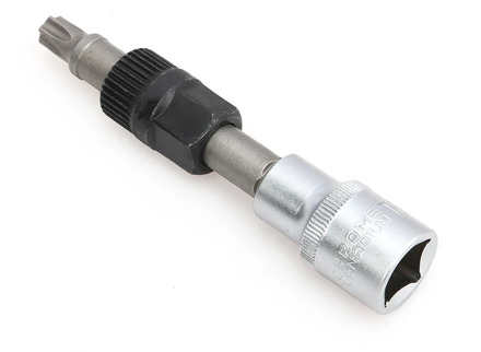 M10 Alternator Pulley Socket Bit With 33 Teeth Tool Alternator Pulley Center Bolt Remover Socket