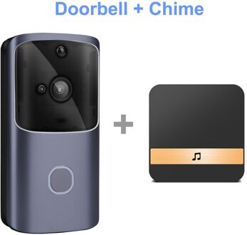 M10 Video Wifi Deurbel Draadloze 720P Hd 15fps Smart Home Ip Deurbel Camera Security Alarm Ir Nachtzicht Doorbell add 1 chime