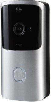 M10 Wifi Deurbel IP65 Waterdichte Smart Video Deurbel 720P Draadloze Intercom Spar Alarm Ir Nachtzicht Ip Camera zilver