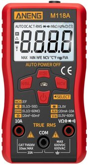 M118A Backlight Digitale Multimeter Non Contact Stabiele Lcd-scherm Measurment Tool Abs Batterij Aangedreven Smart Auto Range