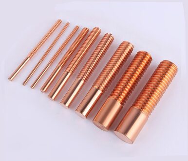 M12 * 35*55 Koperen Tikken Elektroden Voor Spark Edm Machine Zonder Gat, Threading Elektrode, edm Machine Onderdelen
