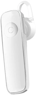 M163 Bluetooth Oortelefoon Mini Stereo Bluetooth Headset Draadloze Opknoping Oordopjes Sport Handsfree Koptelefoon Met Microfoon Voor Telefoon wit