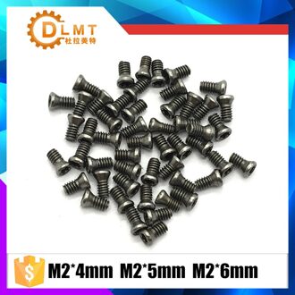 M2 * 4mm M2 * 5mm M2 * 6mm 50 stks CNC Draaibank Tool Spare Torx Schroeven M2x4mm