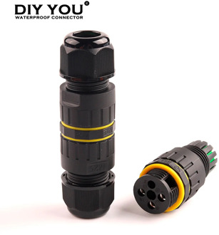 M20 IP68 Cable Waterproof Connector 2/3/4/5/6 Pin Terminal Adapter Screw Wire Connector for LED Light Sealed Junction Box