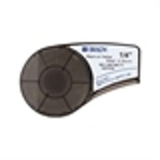 M21-250-595-YL tape vinyl | zwart op geel | 6,35mm x 6,40m