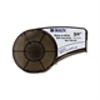 M21-750-427 tape gelamineerd vinyl | zwart op wit | 19,1mm x 4,30m