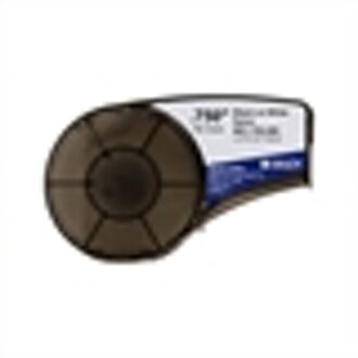 M21-750-499 tape nylon | zwart op wit | 19,1mm x 4,88m