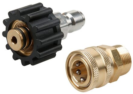 M22 Metric 5000 PSI Quick Connect Kit Koppelingen Converteren Draad-op Adapter Vrouw Naar Man Draaibare Fitting 14mm Hogedrukreiniger
