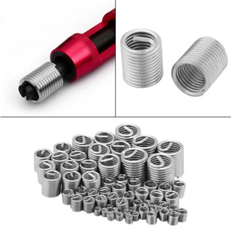 M3 M4 M5 M6 M8 M10 M12 Stainless Steel Thread Repair Insert Kit Set For Hardware Repair Tools