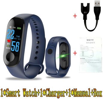 M3 Stappenteller Running Sport Polsband Tracker Stap M3Plus Hartslagmeter Counter Walking Fitness Pols Band Horloge Armband