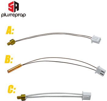M3 Stud Screw-In Thermistor Cartridge 100K NTC 3950 1% for 3D Printer Extruder Mk8 V6 Volcano CR10 M3 Hotend