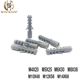 M4/M5/M6/M8/M10/M12/M14 small fish gray croaker plastic expansion pipe plastic plug is self-tapping screws